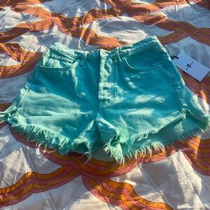 7 For All Mankind • NWT • The Easy Ruby Cut Off Shorts Size 27